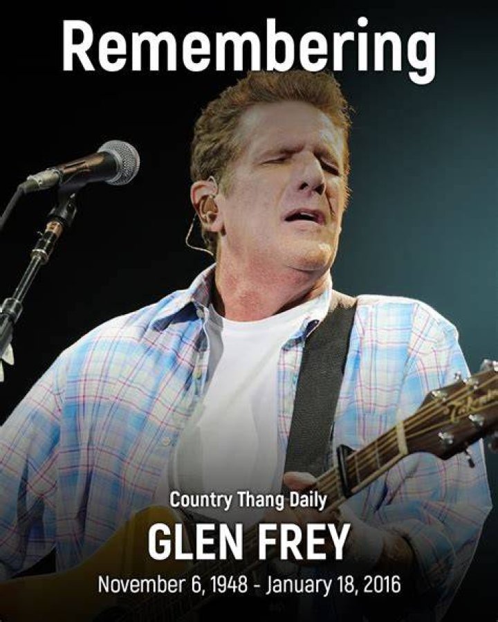 A late Glenn Frey died at the age of 67