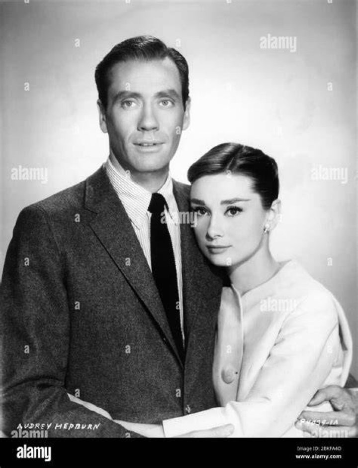 Audrey Hepburn With Mel Ferrer With Their Ford Thunderbird