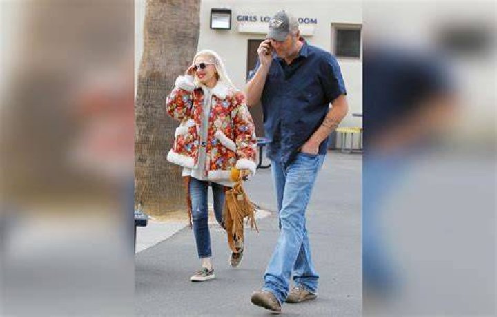 Gwen Stefani sporting the 'Melody Ehsani x Reebok Polka Dot Blacktop Pump sneakers.