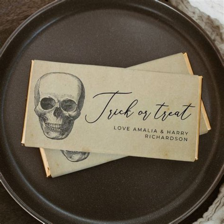 Halloween Candy Bar Label with Gospel Message Halloween Candy Bar Label with Gospel Message