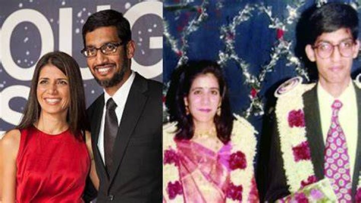 His Wife Anjali Pichai