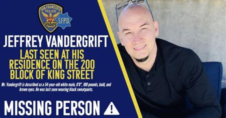 Missing Radio Host Jeffrey Vandergrift found dead one month after his disappearance Jeffrey Vandergrift was a popular San Francisco radio host and DJ