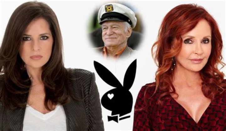 Kelly Monaco with Hugh Hefner and Kimberly Conrad at the Playboy party