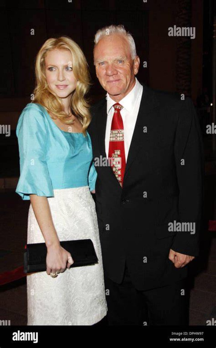 Lilly McDowell and her father Malcolm McDowell photographed together.