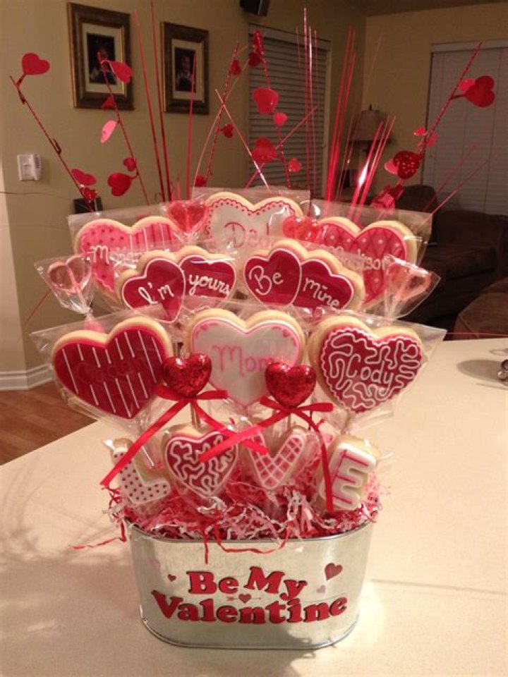 Valentine Cookie Bouquet