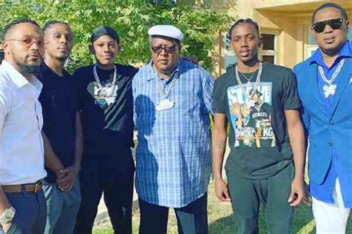 Vercy Miller with his family.